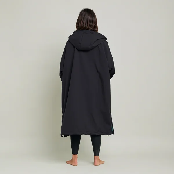 Poncho surf Adulte, 950 noir