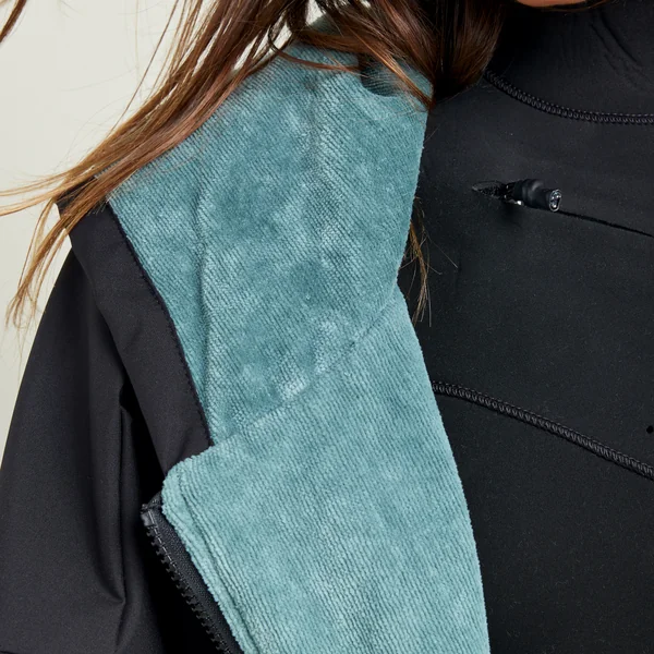 Poncho surf Adulte, 950 noir