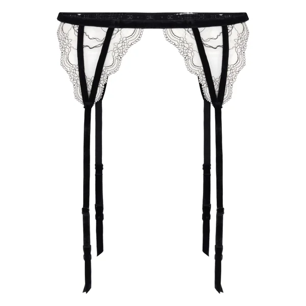 Porte-jarretelles Agnes - Blanc