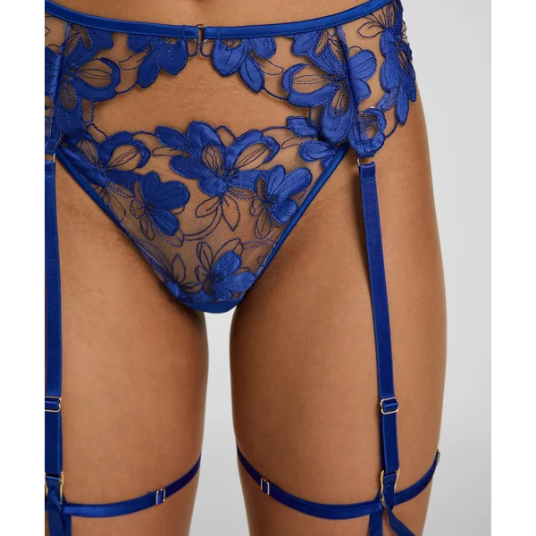 Porte-jarretelles Beatrice - Bleu
