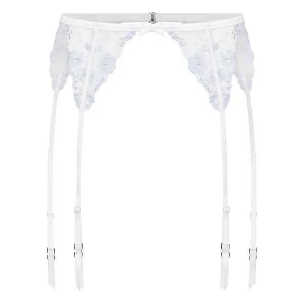 Porte-jarretelles Peonie - Blanc