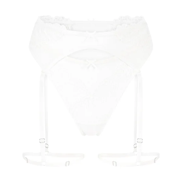 Porte-jarretelles Posie - Blanc