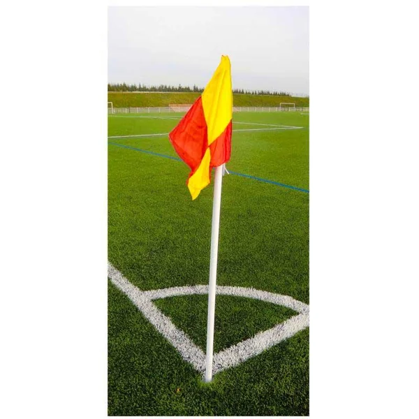 Poteau de corner Sporti - Lot de 4 piquets rigides avec fanions