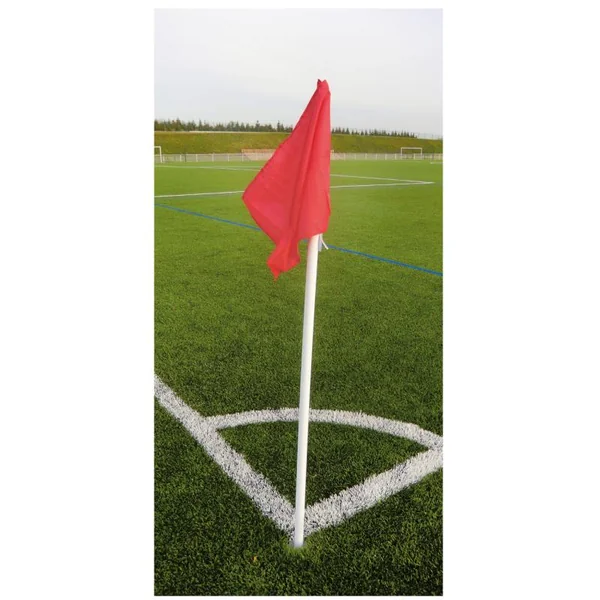 Poteau de corner Sporti - Lot de 4 Piquets rigides avec fanions