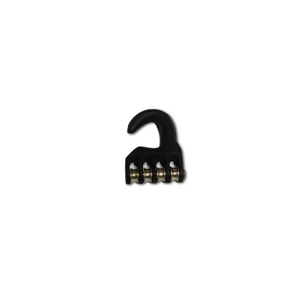 Poulie PULLEY hook aluminium 4 rollers - 20mm - UNIFIBER Neuf - Taille 20 mm