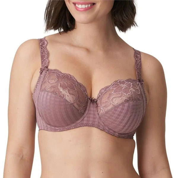 PrimaDonna - Soutien-gorge plein buste avec dentelle 42 (95) E Satin Taupe Madison