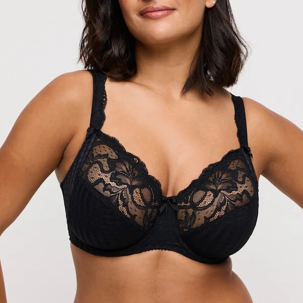 PrimaDonna - Soutien-gorge plein buste avec dentelle 44 (100) G Noir Madison