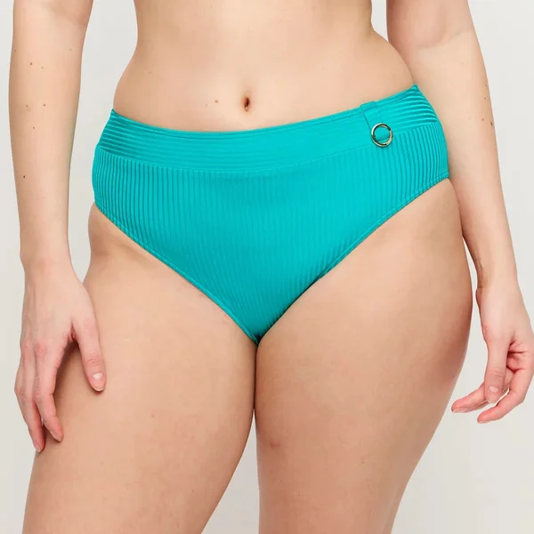 PrimaDonna Swim - Culotte de bikini taille haute avec anneau sur le côté Sea Turtle X-Large Delray