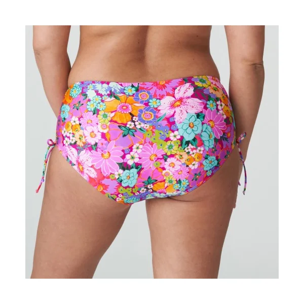 PrimaDonna Swim - Culotte de bikini taille haute avec cordons Floral Explosion Medium Najac