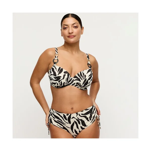 PrimaDonna Swim - Culotte de bikini taille haute avec cordons sur les côtés Sauvage Shine Small Dalice
