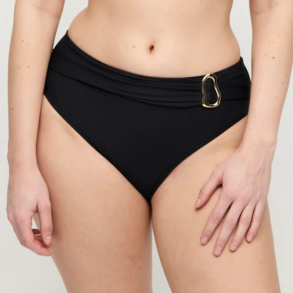 PrimaDonna Swim - Culotte de bikini taille haute Noir Small Uvita