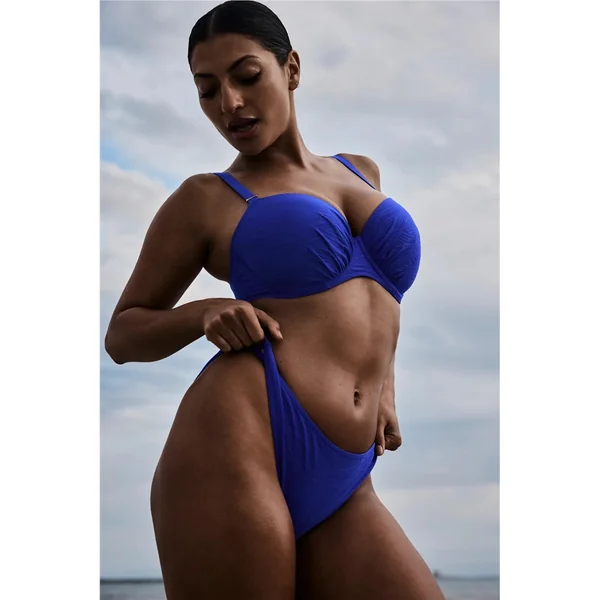 PrimaDonna Swim - Haut de bikini balconnet rembourré 32 (70) F Bleu Électrique Mantas