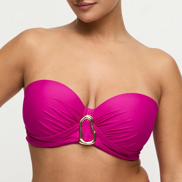 PrimaDonna Swim - Haut de bikini rembourré strapless 38 (85) D Fushia Uvita