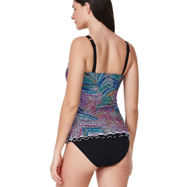 Profile by Gottex - Haut de tankini avec bretelles ajustables 36 (80) E Noir Layla