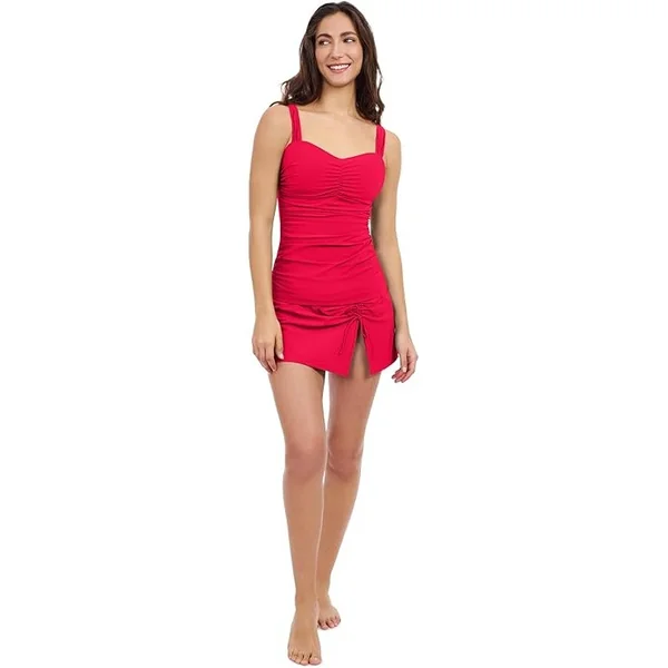 Profile by Gottex - Haut de Tankini avec cerceau 36 (80) D Rose Rouge Tutti Frutti