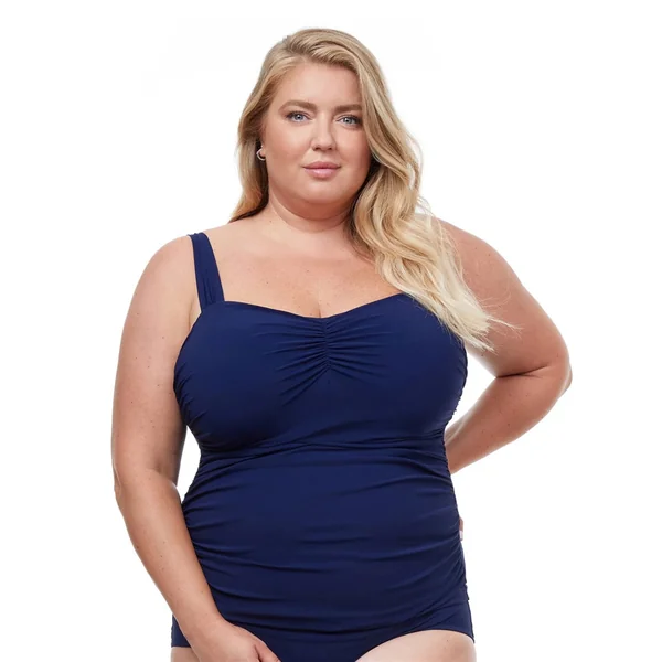Profile by Gottex - Haut de tankini plissé rembourré avec cerceau Taille Plus Marine 24W