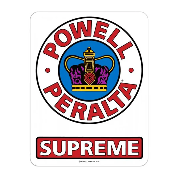 Promotion POWELL PERALTA sticker supreme og red white blue (30cm)