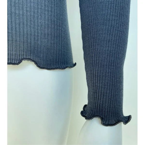 Pull bleu Laine & Soie Tempete