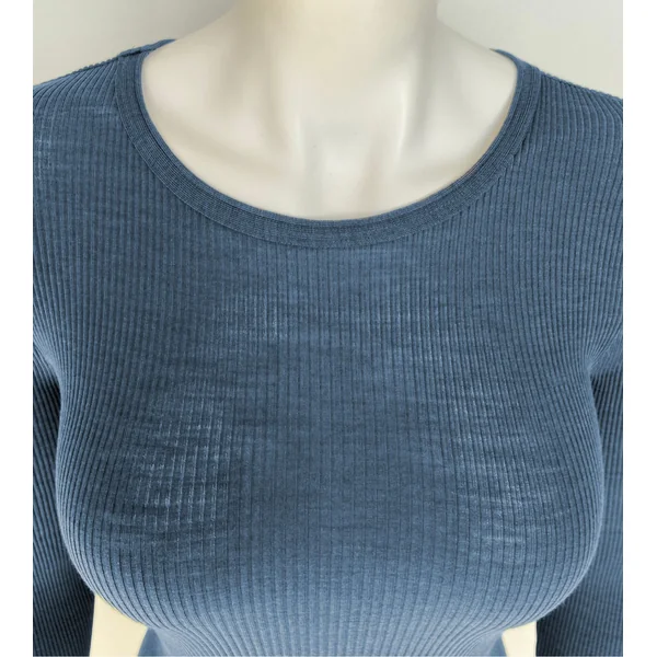 Pull bleu Laine & Soie Tempete