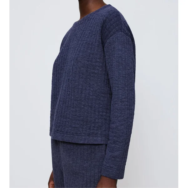 Pull confortable et doux pour femme Bleu Foncé Cozy Comfort