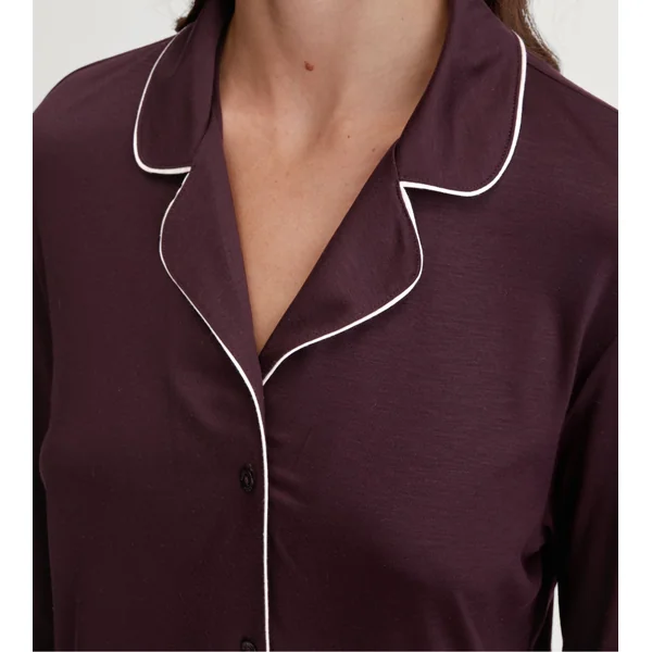 Pyjama chemise femme Moonlight Dreams Dark Burgundy