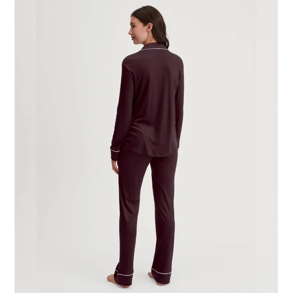 Pyjama chemise femme Moonlight Dreams Dark Burgundy