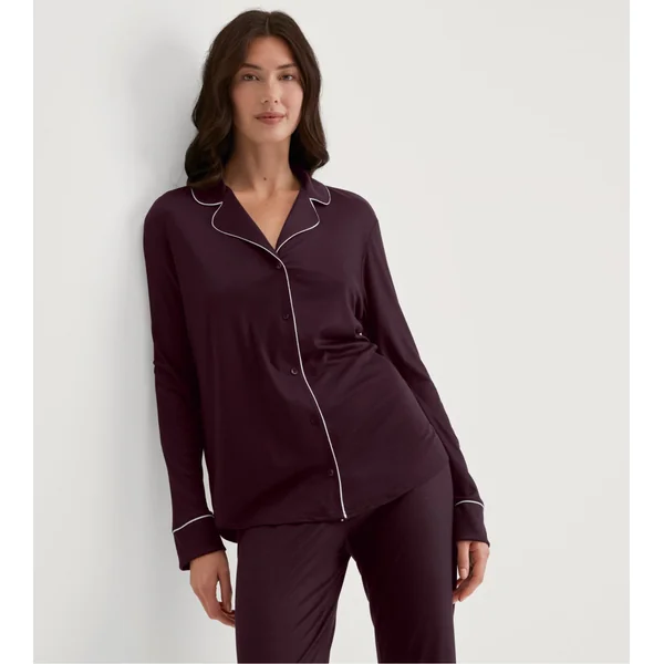 Pyjama chemise femme Moonlight Dreams Dark Burgundy