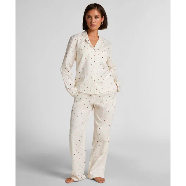 Pyjama Cotton Hearts - Blanc
