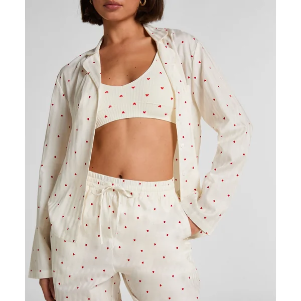 Pyjama Cotton Hearts - Blanc