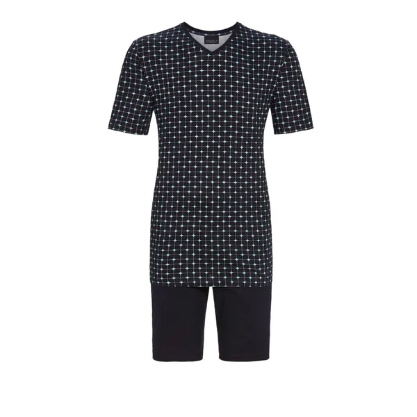 Pyjama court en coton pour homme Dark Navy
