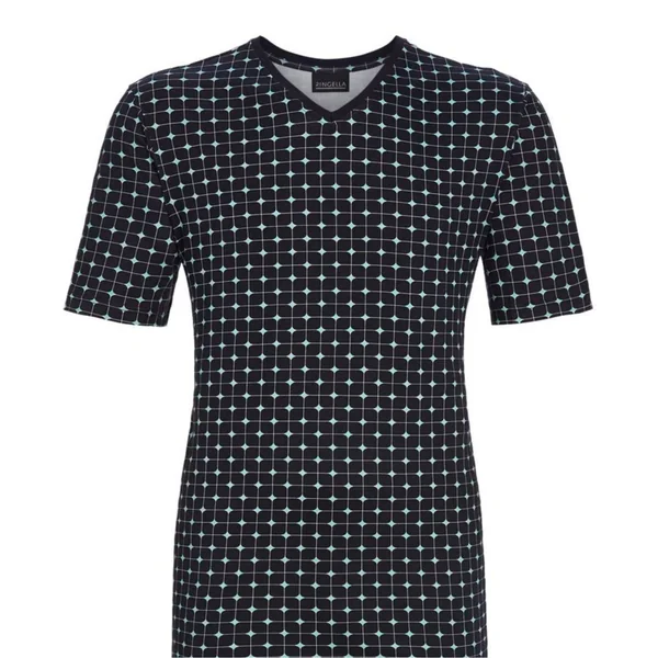Pyjama court en coton pour homme Dark Navy