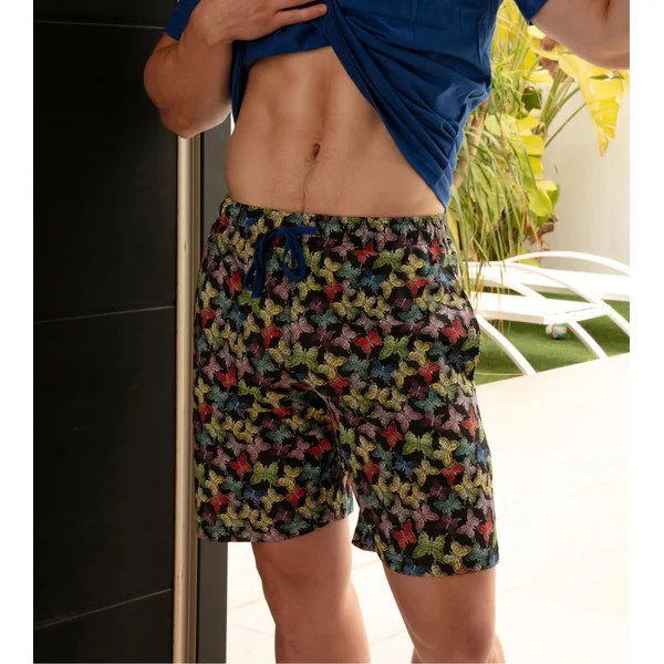 Pyjama court homme imprimé Butterfly multicolore