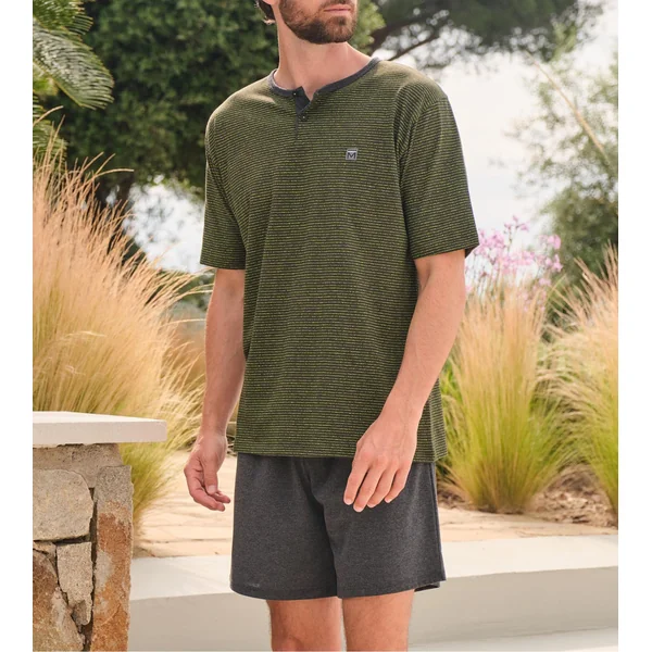 Pyjama court homme Vert