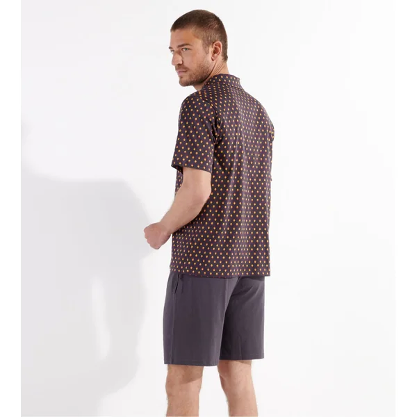 Pyjama court Jegor Black Print