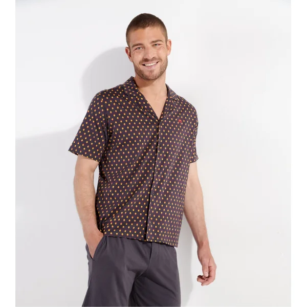 Pyjama court Jegor Black Print