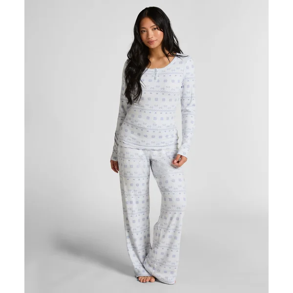 Pyjama en jersey Fairisle - Bleu