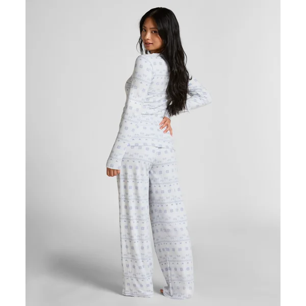 Pyjama en jersey Fairisle - Bleu