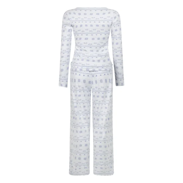 Pyjama en jersey Fairisle - Bleu