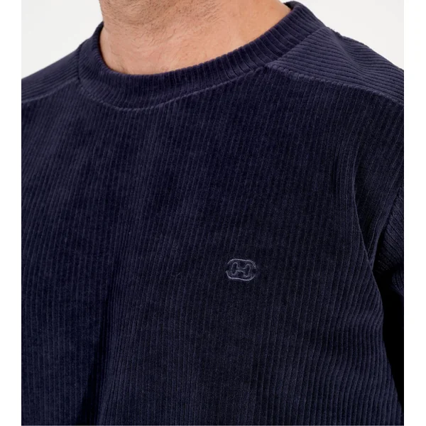 Pyjama en velours côtelé homme bleu marine Ronnie