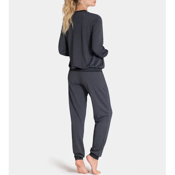 Pyjama Femme à manches longues Noir & Blanc
