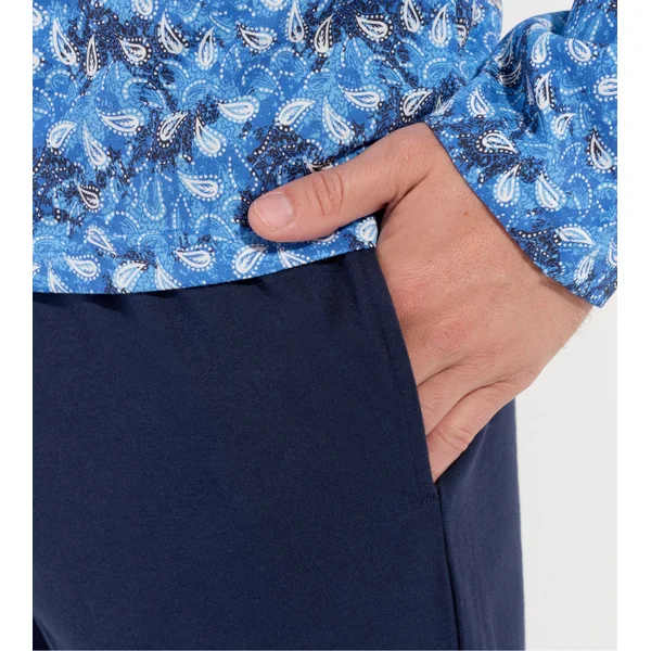 Pyjama long Vibe imprimé Bleu