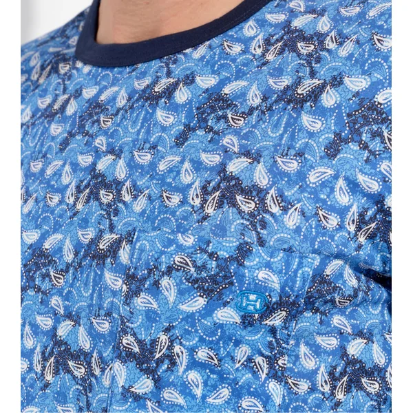 Pyjama long Vibe imprimé Bleu