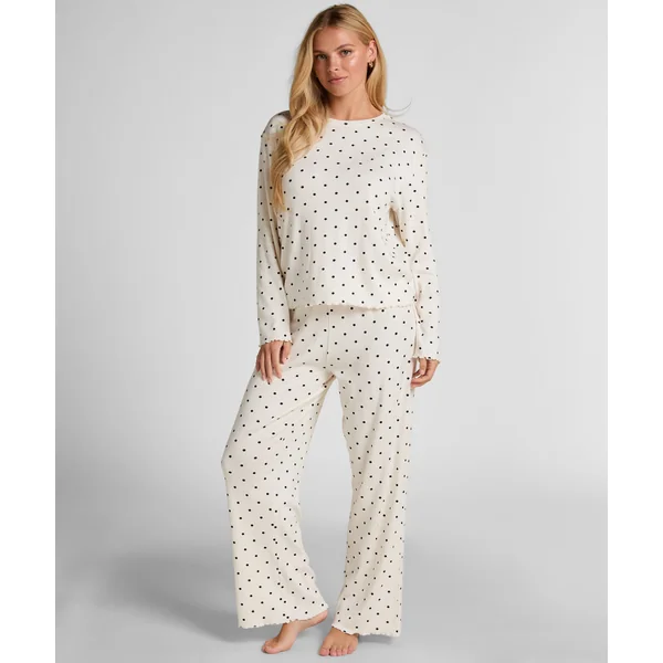 Pyjama Pant Loose Pointelle - Blanc