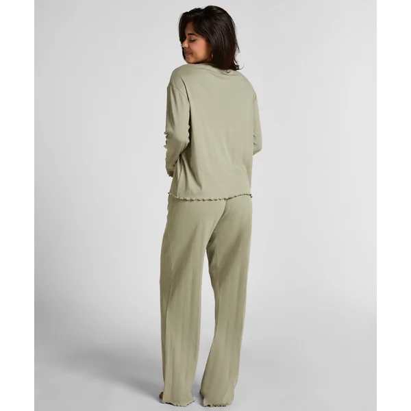 Pyjama Pant Loose Pointelle - Vert