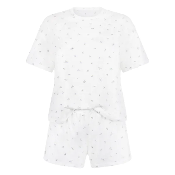 Pyjama set de coton - Blanc