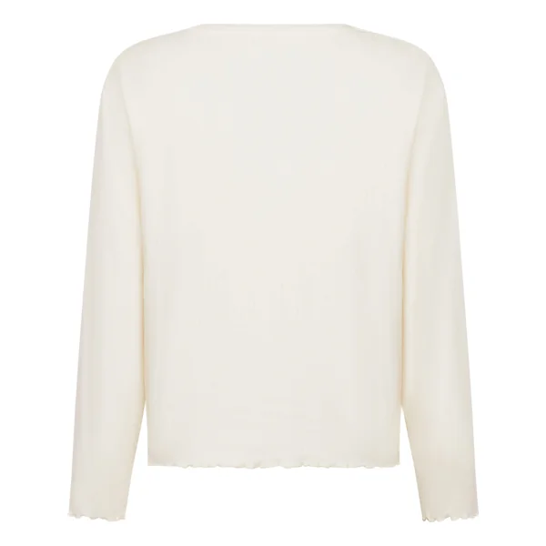 Pyjama Top Loose Pointelle - Blanc