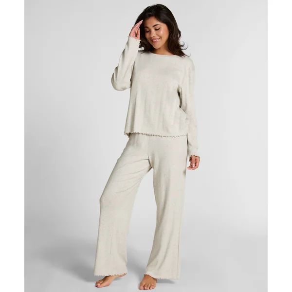 Pyjama Top Loose Pointelle - Gris