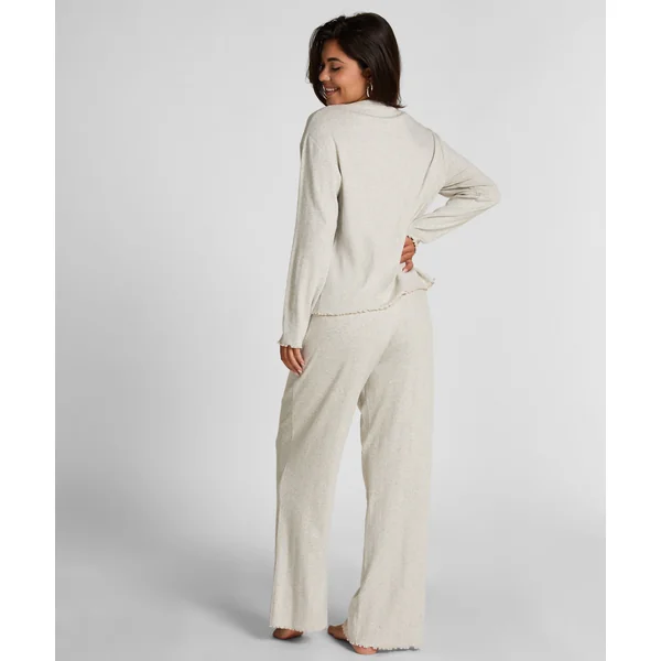 Pyjama Top Loose Pointelle - Gris
