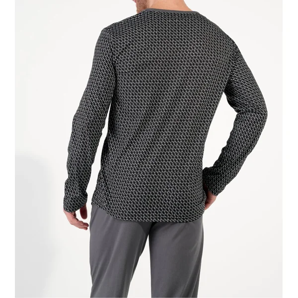 Pyjama à manches longues pour homme imprimé gris Waldorf