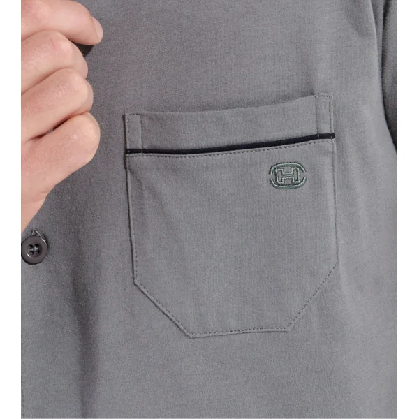 Pyjama élégant avec chemise ALBERT Gris